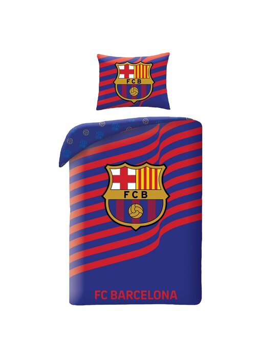 FC Barcelona Dekbedovertrek Stripes 140x200cm katoen