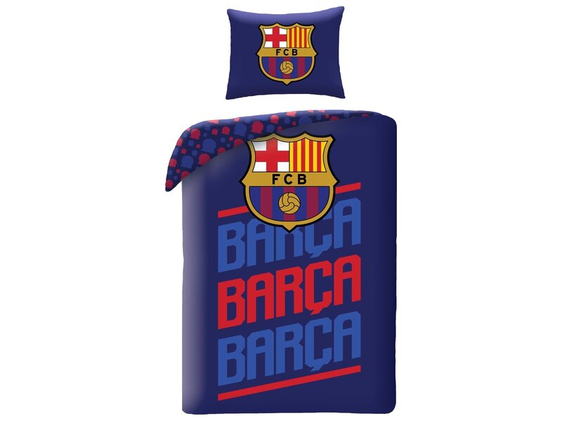 FC Barcelona Dekbedovertrek Barca - 140x200/70x90cm - katoen