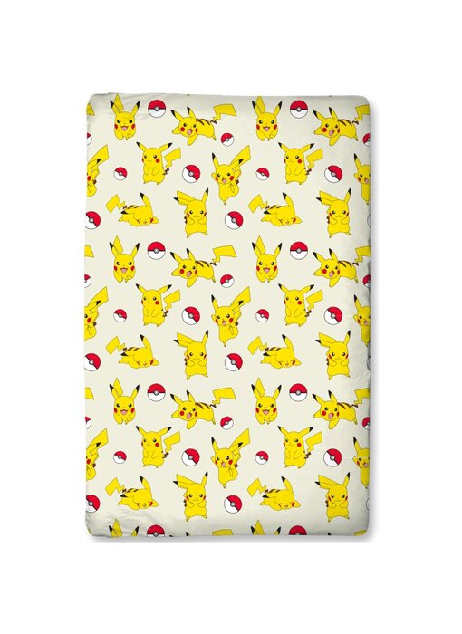 Pokémon Spannbettlaken aus Baumwolle, 200 x 90 cm