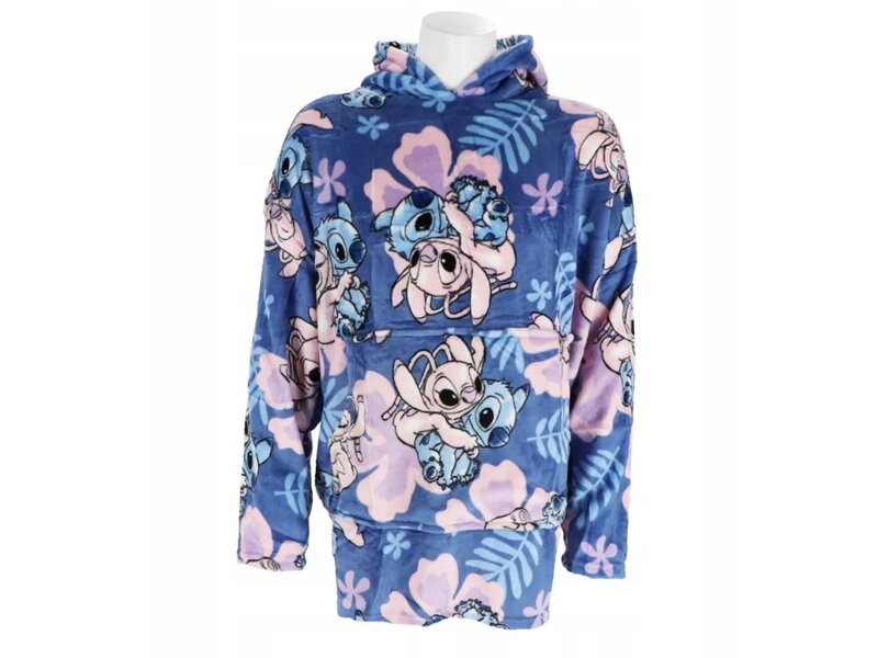 Disney Lilo & Stitch Hoodie Fleece deken, Angel - Kind (3 - 6 jaar) - Polyester