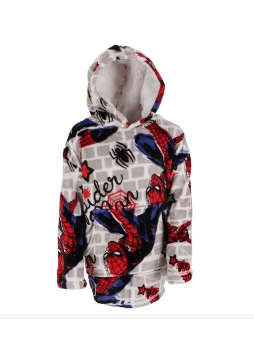 Spidey Couverture polaire à capuche Spider adulte en polyester (taille unique)