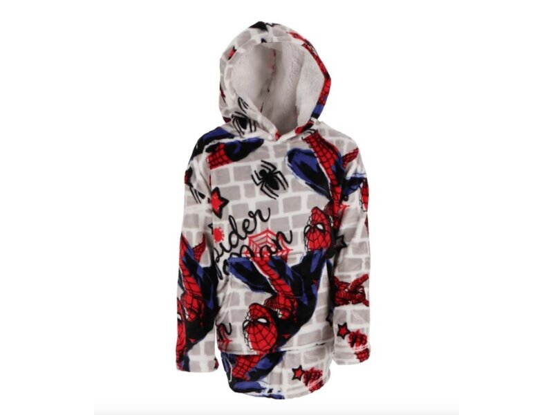 Spidey Hoodie Fleece Deken, Spider - Volwassen - One Size