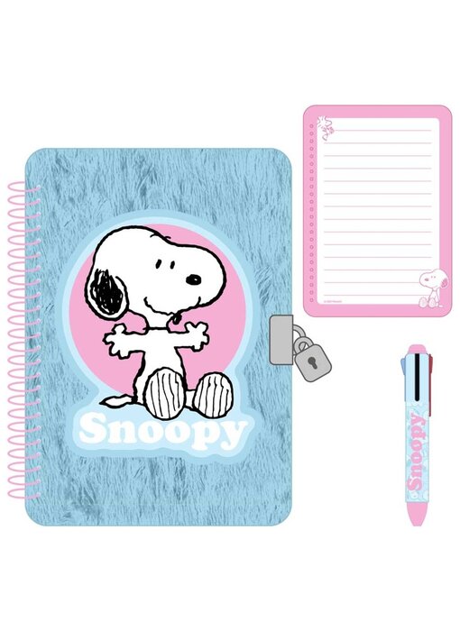 Snoopy dagboek met slot 20cm karton
