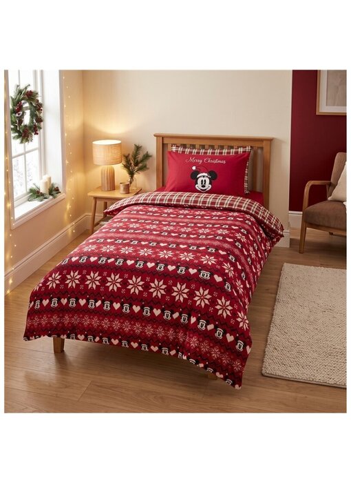 Disney Mickey Mouse Duvet cover Christmas 140x200cm cotton flannel