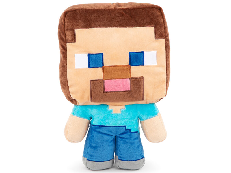 Minecraft Pluche Pillow Steve 30x30cm polyester - sierkussen 30/30cm
