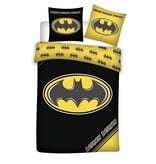 Batman Dekbedovertrek Logo 140x200/65x65cm - polycotton