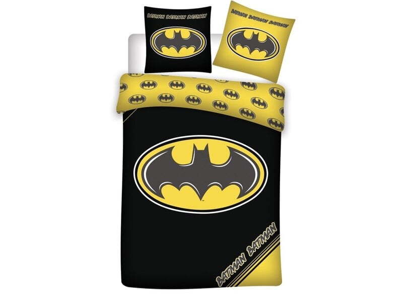 Batman Dekbedovertrek Logo 140x200/65x65cm - polycotton