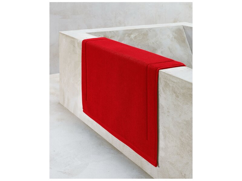De Witte Lietaer Bath mat Contessa Scarlett Red - 60x100cm - Cotton