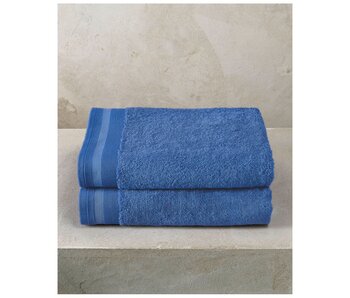 De Witte Lietaer Douchelakens Contessa 70x140cm katoen denim blue 2 st.