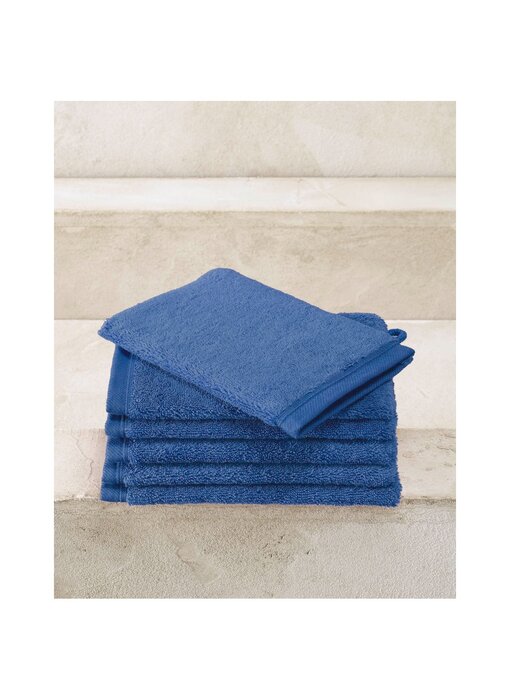 De Witte Lietaer Washcloths Contessa Denim Blue 16x21cm Cotton 6 pcs.