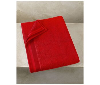 De Witte Lietaer Bath towel Contessa Scarlett Red 100x150cm cotton