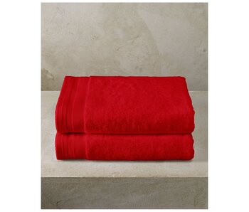 De Witte Lietaer Shower towels Contessa Scarlett Red 70x140cm Cotton 2 pcs.