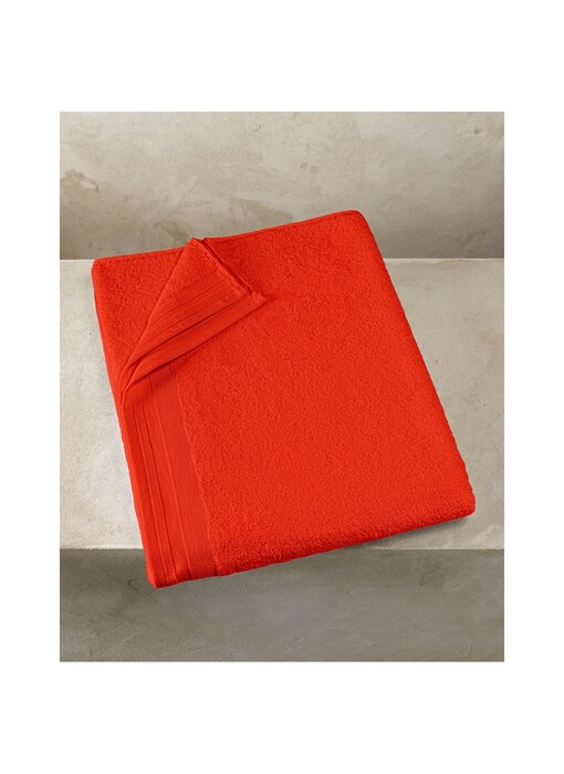 De Witte Lietaer Serviette de bain Contessa Orange Épicée 100x150cm Coton