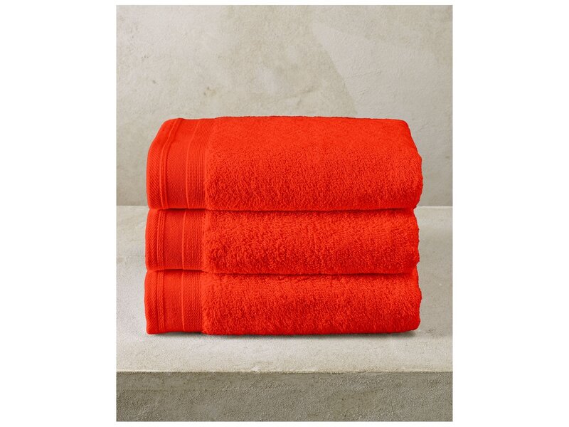 De Witte Lietaer Contessa Spicy Orange Towels - 50x100cm - 3 pieces - Cotton