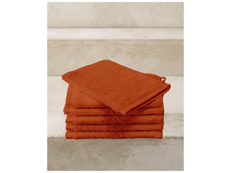 De Witte Lietaer Washandjes Contessa Terra die Sienna - 16x21cm - 6 stuks - Katoen