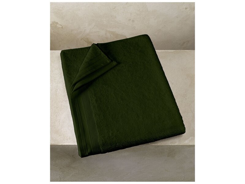 De Witte Lietaer Serviette de bain Contessa Velvet Moss - 100 x 150 cm - Coton