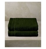 De Witte Lietaer Contessa Velvet Moss Shower Towels - 70x140cm - Cotton - 2 pieces