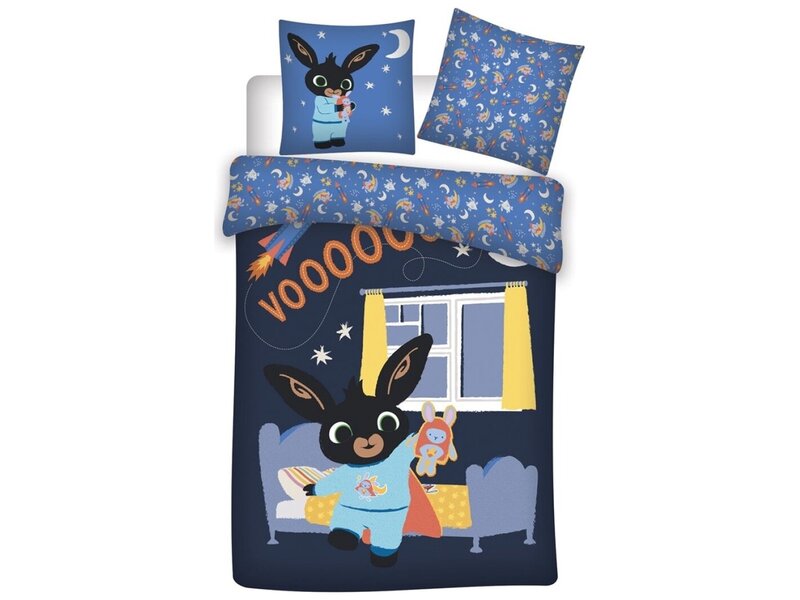 Bing Bunny Dekbedovertrek 140x200cm-65x65cm katoen