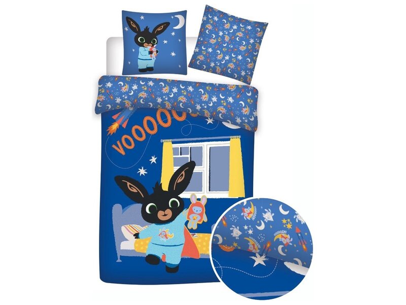 Bing Bunny Dekbedovertrek 140x200cm-65x65cm katoen