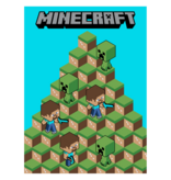 Minecraft Fleeceplaid Blocks 100x150cm - polyester