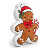 Kerst Gingerbread man Sierkussen 40x29cm Polyester