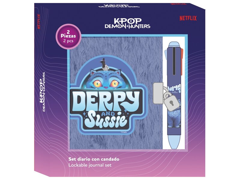 KPop Demon Hunters dagboek - Derpy and Sussie - 20.5x14.5cm - papier