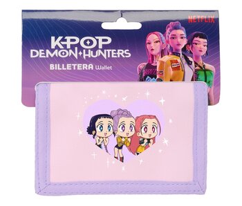 KPop Demon Hunters portemonnee 12.5x9.5cm polyester