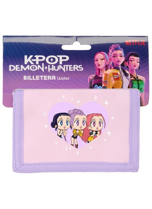 KPop Demon Hunters portemonnee 12.5x9.5cm polyester