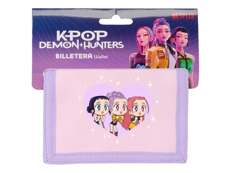 KPop Demon Hunters portemonnee 12.5x9.5cm - polyester