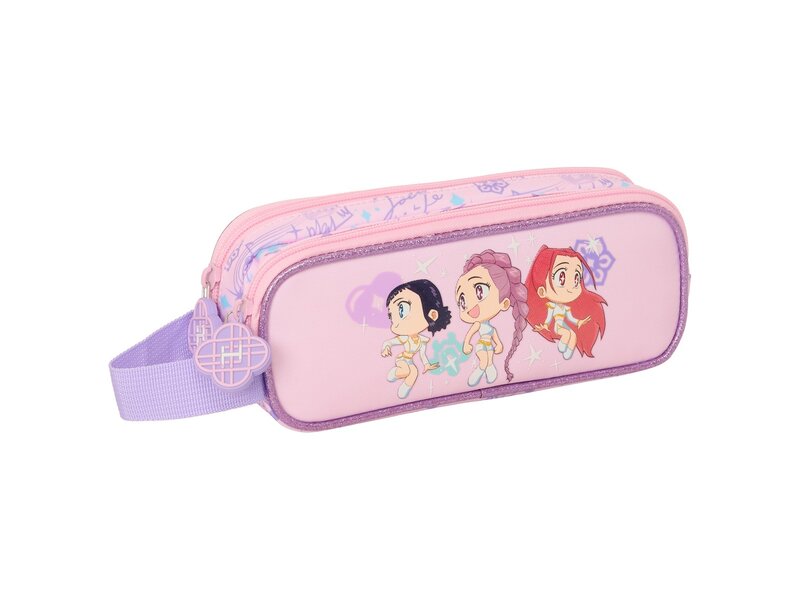 KPop Demon Hunters etui - 21x8x6 cm - polyester