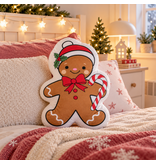 Kerst Gingerbread man Sierkussen 40x29cm Polyester