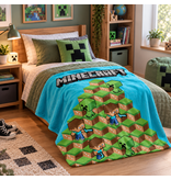 Minecraft Fleeceplaid Blocks 100x150cm - polyester