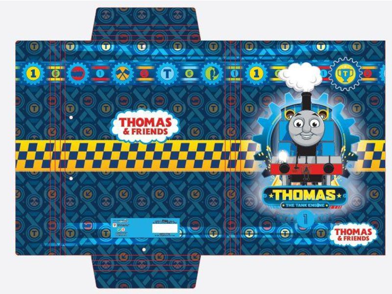 Thomas de Trein - ELASTOMAP - A4 - Blau