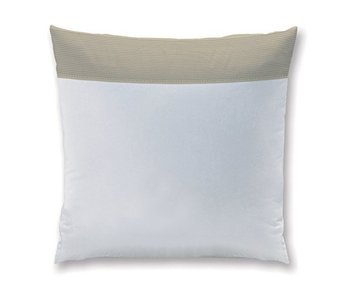 Matt & Rose Coussin Chaleureux Gouter Blanc / Taupe 65x65cm