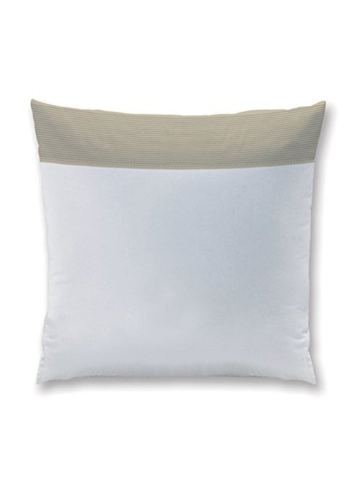 Matt & Rose Coussin Chaleureux Gouter Blanc / Taupe 65x65cm