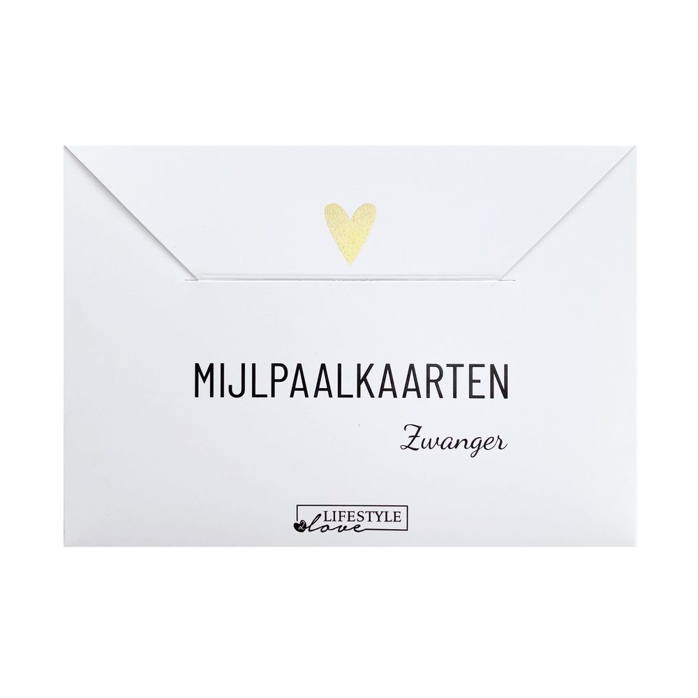 Lifestyle2Love Mijlpaalkaarten - Zwanger