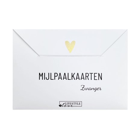 Lifestyle2Love Mijlpaalkaarten - Zwanger