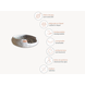 Mishum Design Kattenmand Simona - Licht grijs Mishum Design Kattenmand Simona - Licht grijs