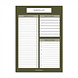 Noteblock - Shop List - A5 - Forest Green Noteblock - Shop List - A5 - Forest Green