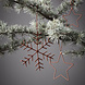 House Doctor Kerstornamenten, Snowflakes & Stars, Koperbruin House Doctor Kerstornamenten, Snowflakes & Stars, Koperbruin