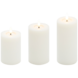 Eledea Led Kaars - 3-Pack Box Set - Off White Eledea Led Kaars - 3-Pack Box Set - Off White