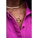 My Jewellery MOOD ketting met hart & roze steen My Jewellery MOOD ketting met hart & roze steen