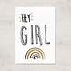 Letters and Lines A6 Kaart Goudfolie | Hey girl Letters and Lines A6 Kaart Goudfolie | Hey girl