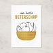 Letters and Lines A6 Kaart Goudfolie | Beterschap Letters and Lines A6 Kaart Goudfolie | Beterschap