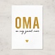 Letters and Lines A6 Kaart Goudfolie | Oma Letters and Lines A6 Kaart Goudfolie | Oma