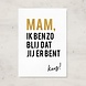 Letters and Lines A6 Kaart Goudfolie | Mam Letters and Lines A6 Kaart Goudfolie | Mam