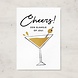 Letters and Lines A6 Kaart Goudfolie | Cheers Letters and Lines A6 Kaart Goudfolie | Cheers