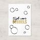 Letters and Lines A6 Kaart Goudfolie | Tijd voor bubbels Letters and Lines A6 Kaart Goudfolie | Tijd voor bubbels