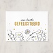 Letters and Lines A6 Kaart Goudfolie | Gefeliciteerd bloemen Letters and Lines A6 Kaart Goudfolie | Gefeliciteerd bloemen