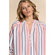 Geisha Bloes streepjes blue/coral - 23242-20 Geisha Bloes streepjes blue/coral - 23242-20